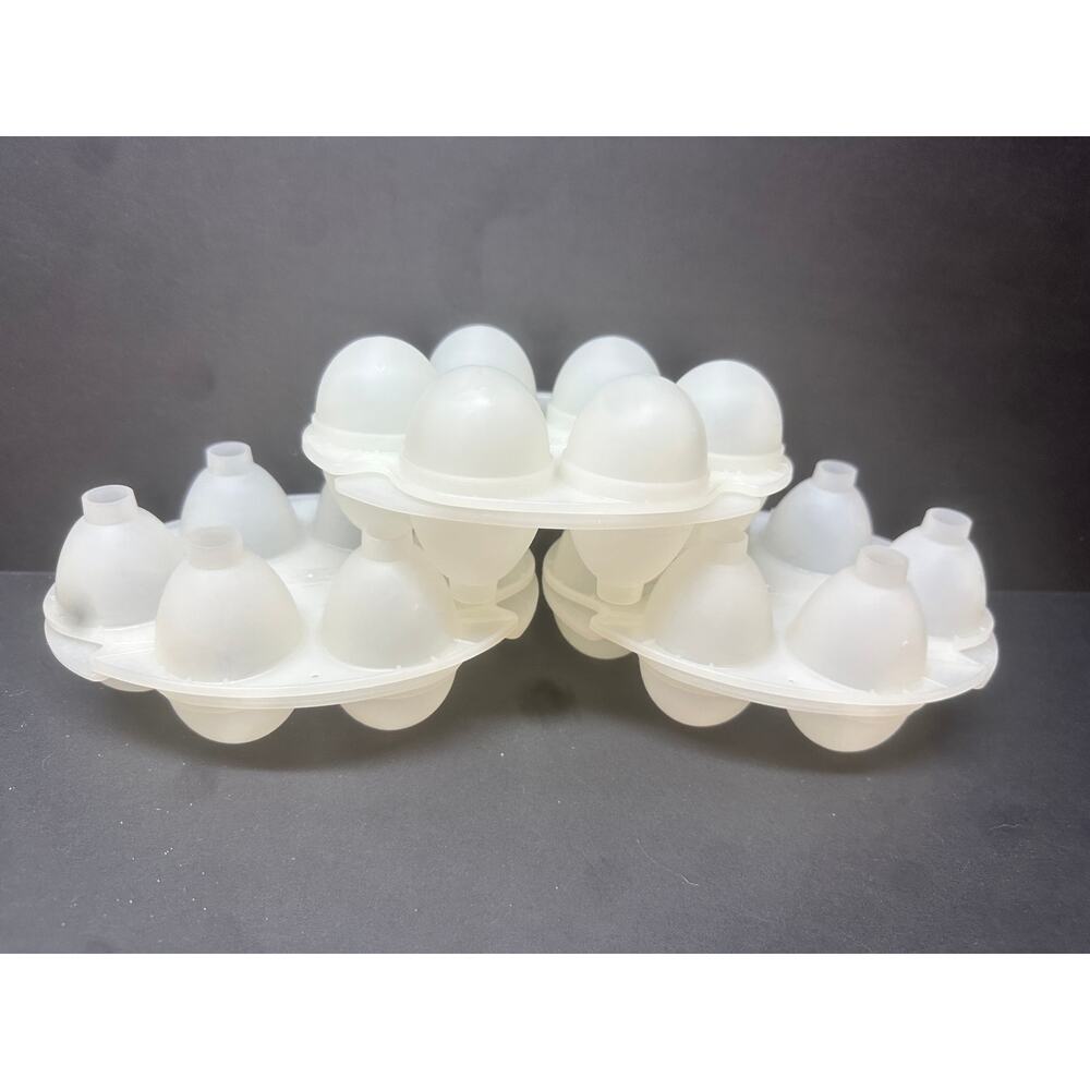 VTG 4X Jello Jiggler Molds 3 smooth eggs